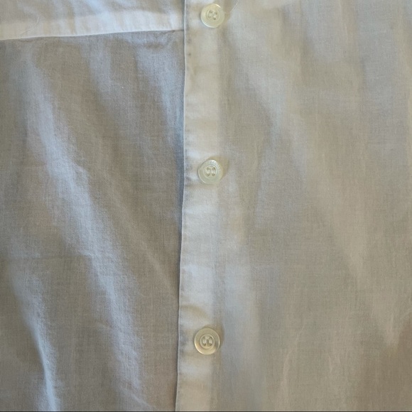 See by Chloe Off White Ruffled Button Down Shirt - Picture 9 of 10